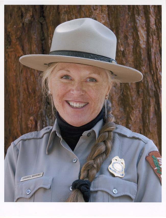 Portrait of Laurel Boyers, smiling with NPS uniform