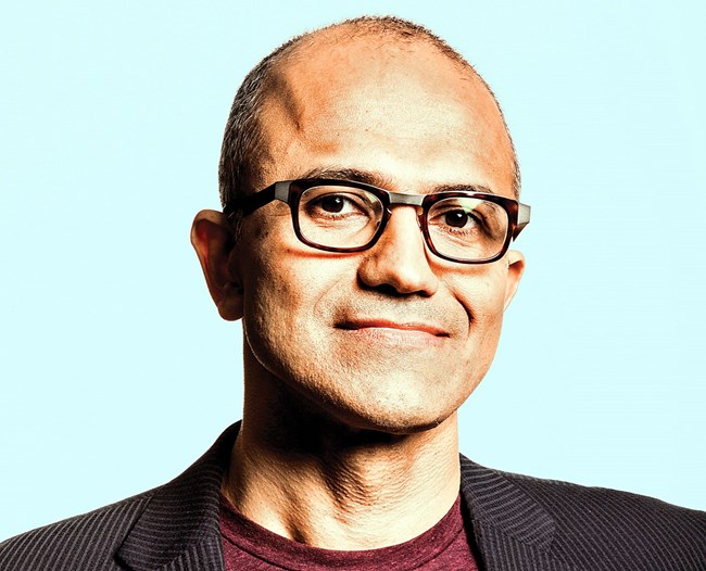 portrait of Nadella portrait of Nadella