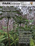 Cover of Park Science 34-1, Winter 2017–2018