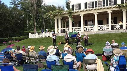 Saint-Gaudens National Historic Site Summer Concert An audience enjoys a summer outdoor concert on the lawn at Saint-Gaudens National Historic Site.