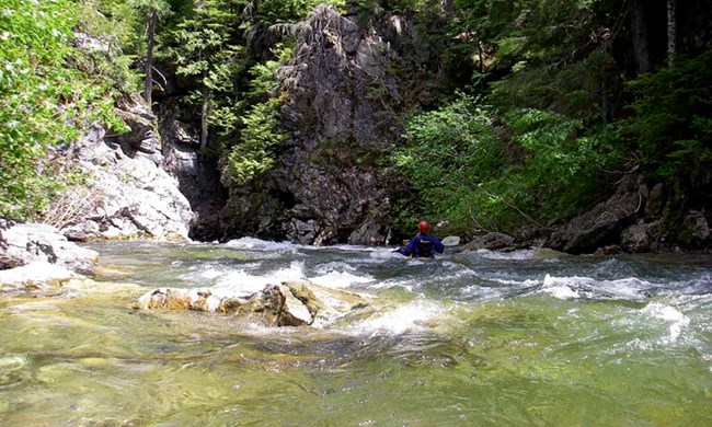 Kayaker on the Little Wenatchee River