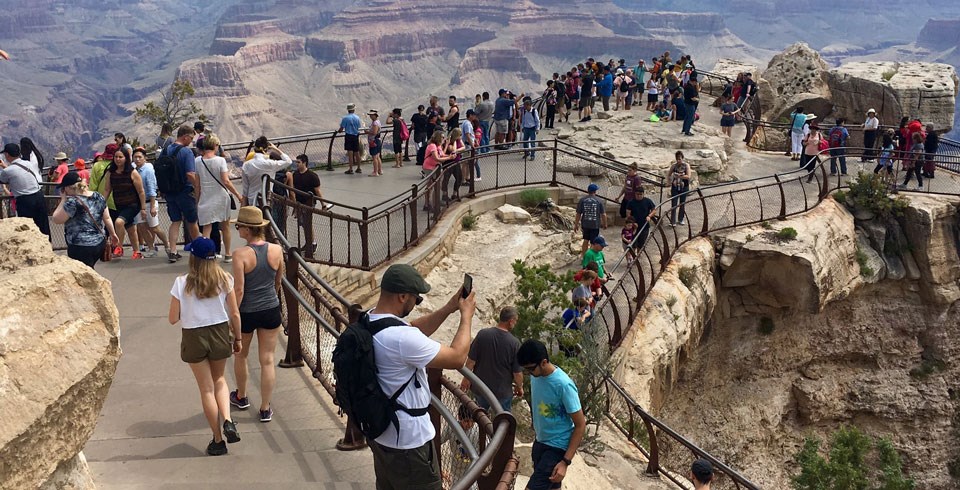 Visitors at the Grand Canyon