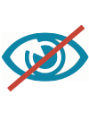 icon of an eye crossed out