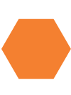 orange hexagon icon