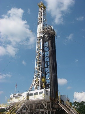 Drill rig in Big Thicket National Preserve