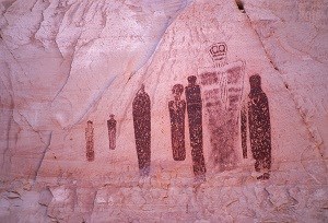 Great Gallery Detail, Horseshoe Canyon, Canyonlands National Park, NPS Photo Neal Herbert
