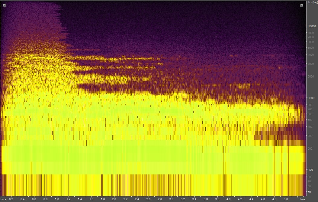 Spectrogram of a chainsaw