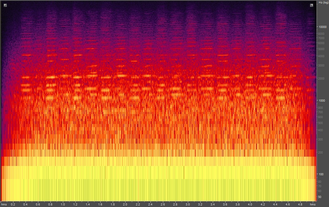 Spectrogram of a harmonica