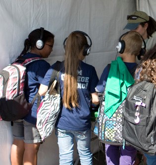 Students participated in a Guess that Sound game during the 2011 BioBlitz at Saguaro National Park. Students participated in a Guess that Sound game during the 2011 BioBlitz at Saguaro National Park.