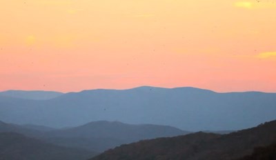 Sunset over the Blue Ridge Mountains of Virginia
