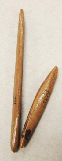 Bone shafts for a composite fish hook
