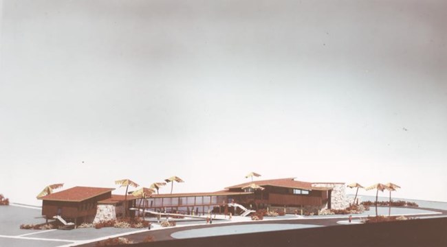Architectural model of Flamingo Visitor Center