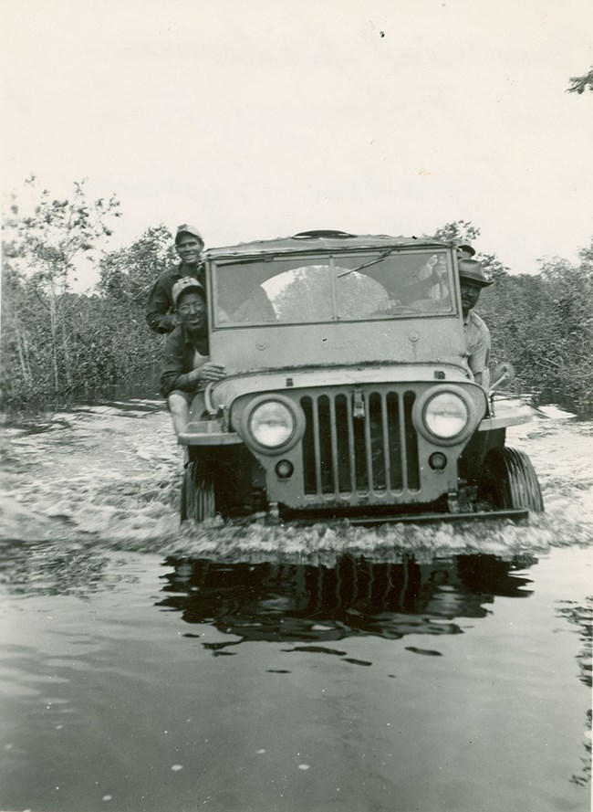 Jeep in high water