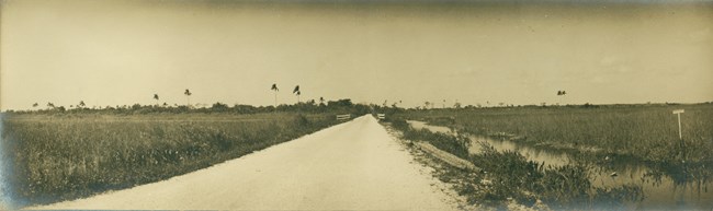 The completion of the Ingraham Highway to Paradise Key in 1916