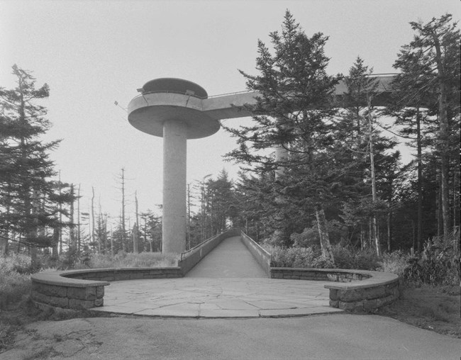 Clingmans Dome Observation Tower in Great Smoky Mountains National Park