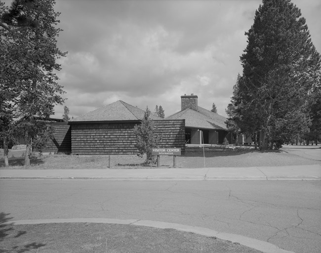 Old Faithful Visitor Education Center in Yellowstone National Park