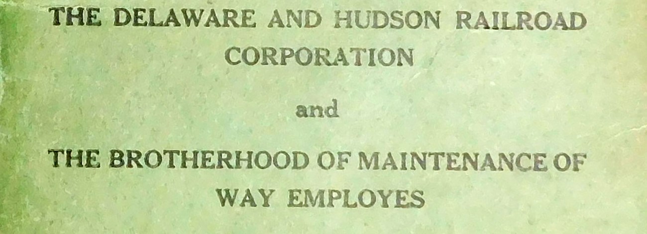 Agreement Between The Delaware and Hudson Railroad Corporation and Brotherhood of Maintenance of Way Employees