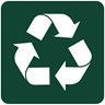 icon for buy green, reduce, reuse, recycle