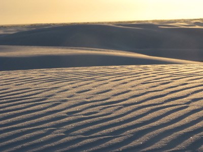 Sand dunes at White Sands National Monument