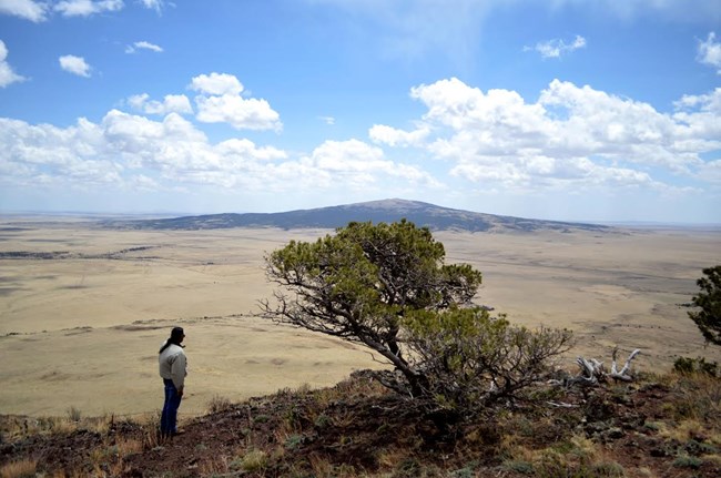 Brian Vigil enjoying the view from Capulin Volcano