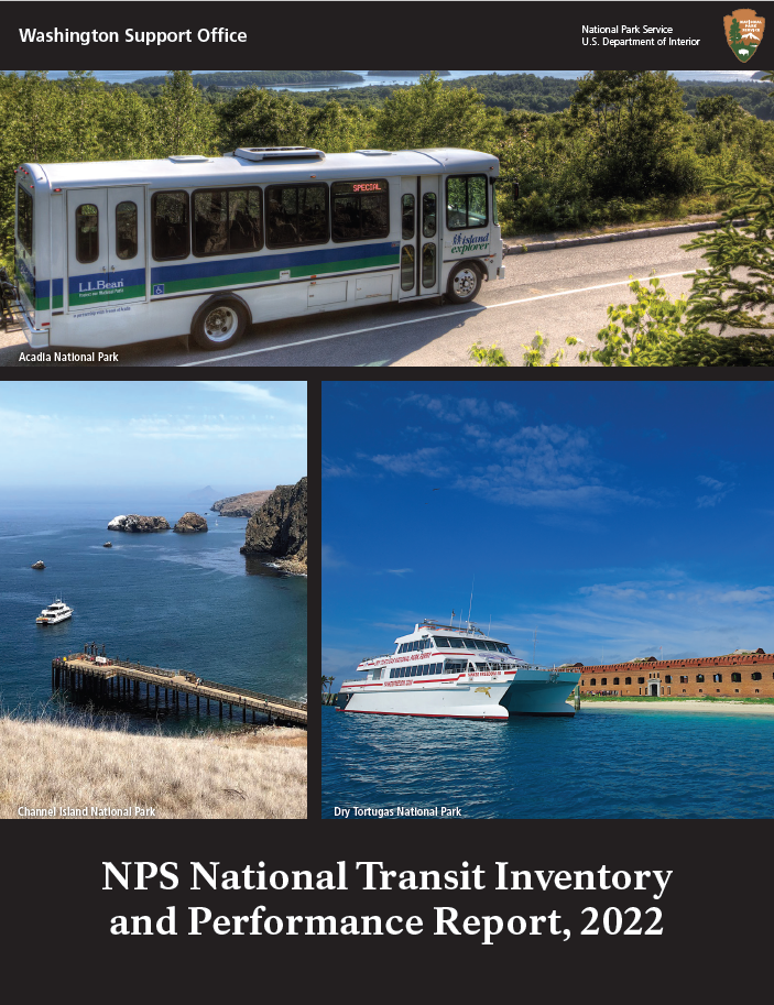 Report cover with a Collage of transit systems