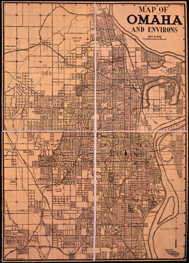 1914 Map of Omaha