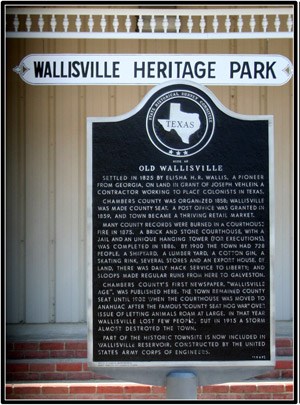 Mission Nuestra Señora de la Luz,  Wallisville Heritage Center has information about the Orcoquisac Archeological District.