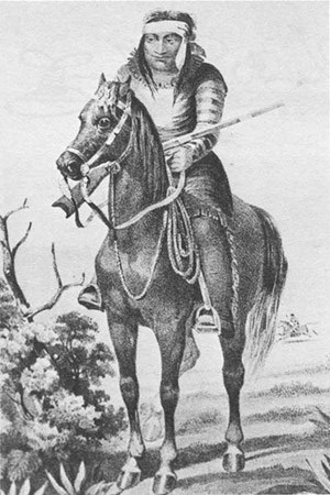 Lipan Apache warrior, 1857.