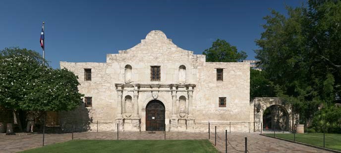 The Alamo in San Antonio, Texas,