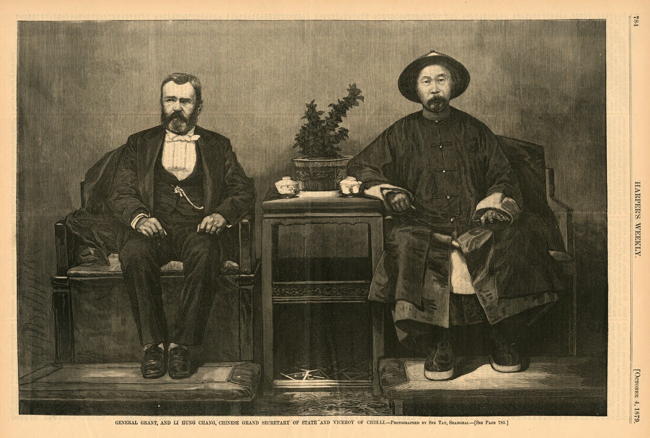 General Grant and Li Hung Chang, Chinese Grand Secretary of State and Viceroy of Chih-Li