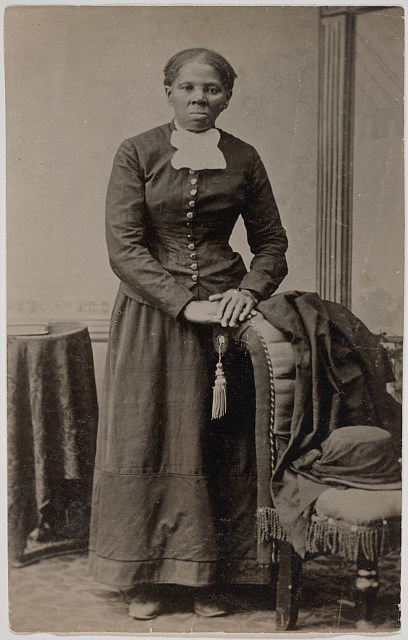 Black and white photograph of Harriet Tubman photographed by Harvey Lindsley.