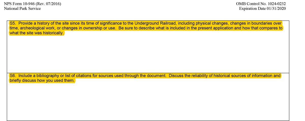 Questions S5 and S6 of the Network to Freedom application. Questions S5 and S6 of the Network to Freedom application.