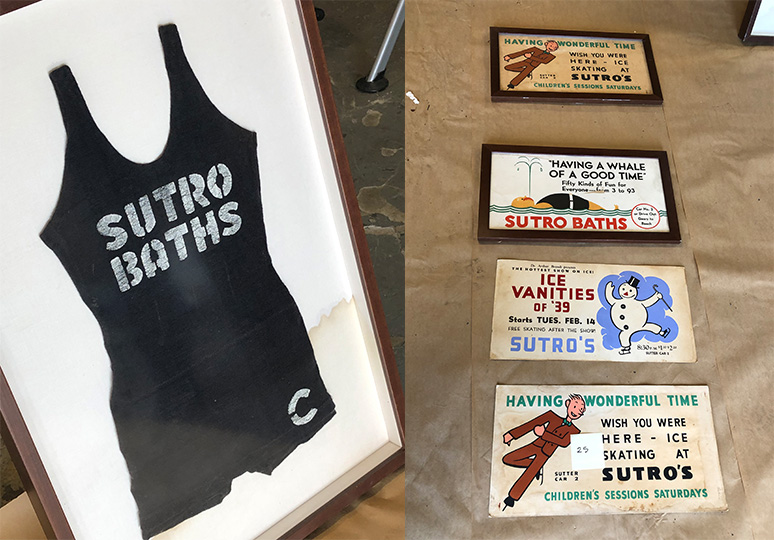 Cliff House Items Recovered Bathing suit and signs recovered from Cliff House robbery