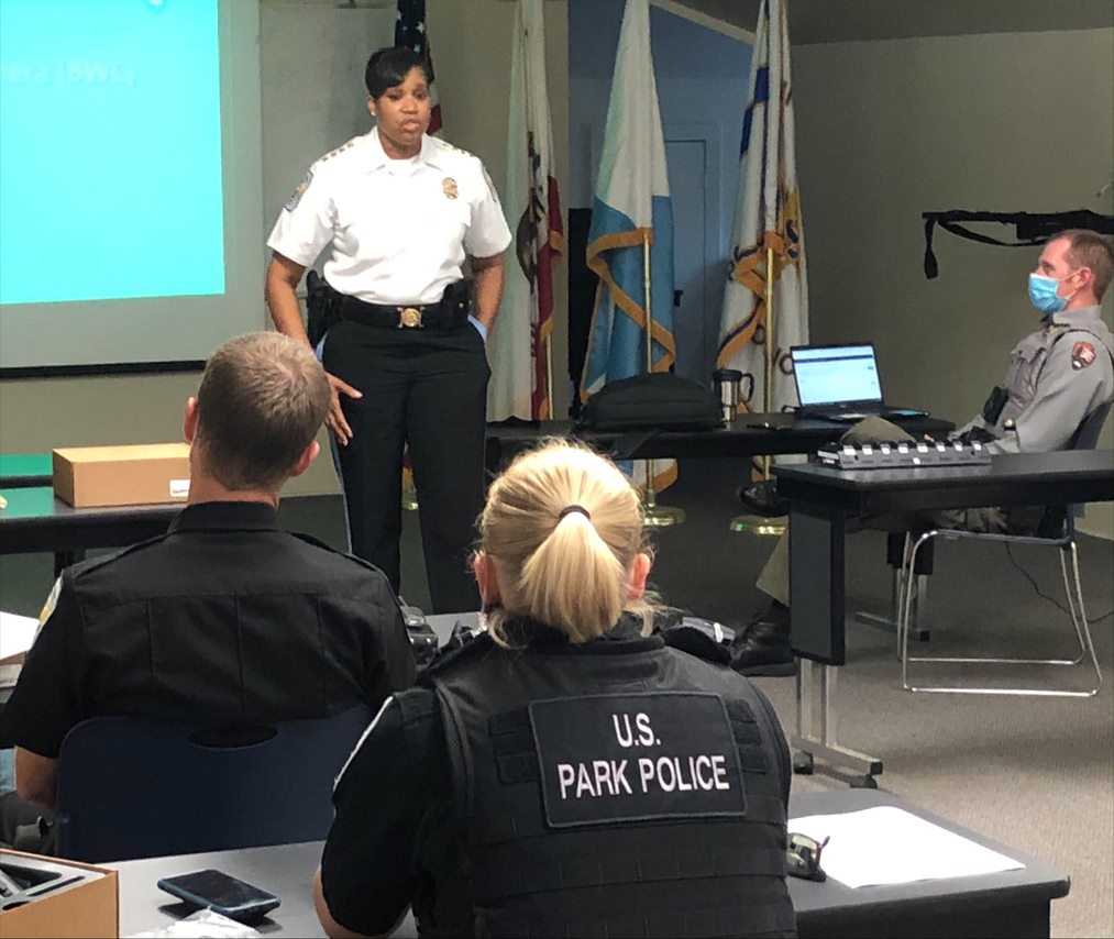 USPP BWC Training Chief Smith attends the body-worn camera training with the USPP San Francisco Field Office