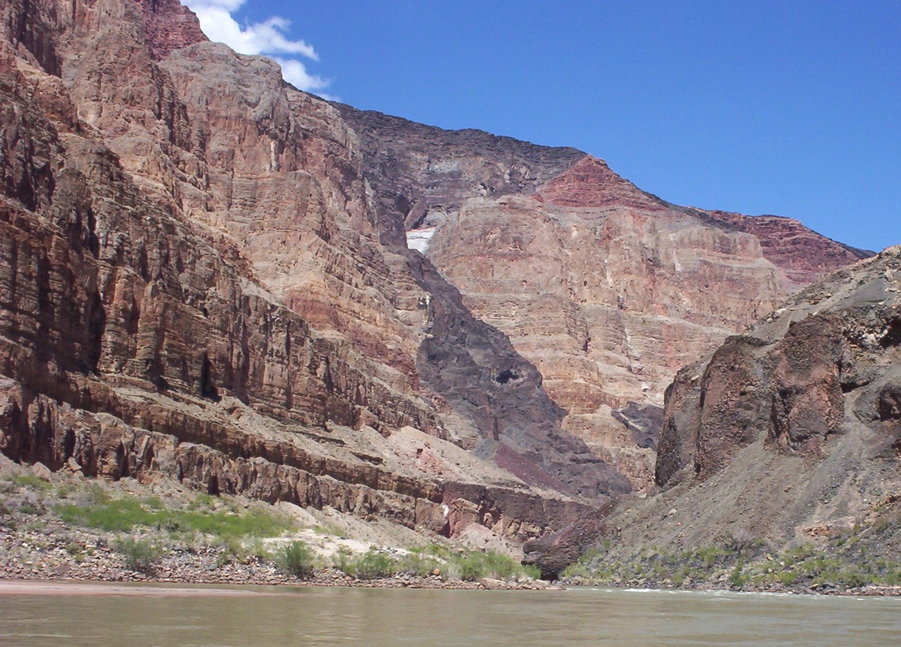 photo of a river canyon with steep rocky cliffs
