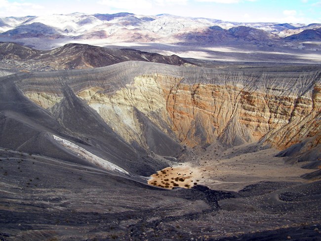 deva usgs ubehebe crater crater in a desert landscape