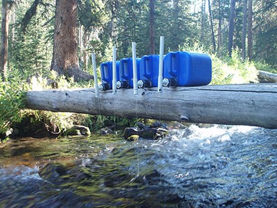 Drip stations on Grayling Creek