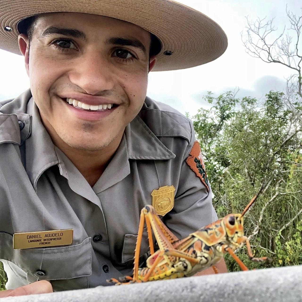 Daniel Agudelo smiling in uniform