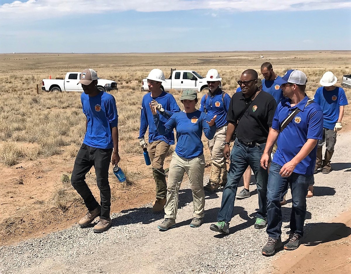 PETR RMYC ASL 7.24.2018a (3) Interns walking with NPS staff
