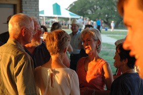 Visitors before the ceremony begins