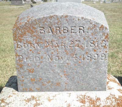 Headstone of Adeline Flake Perry Barber