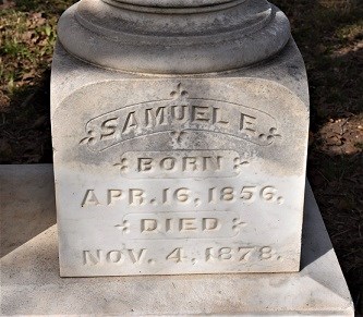 gravesite of Samuel E Jones