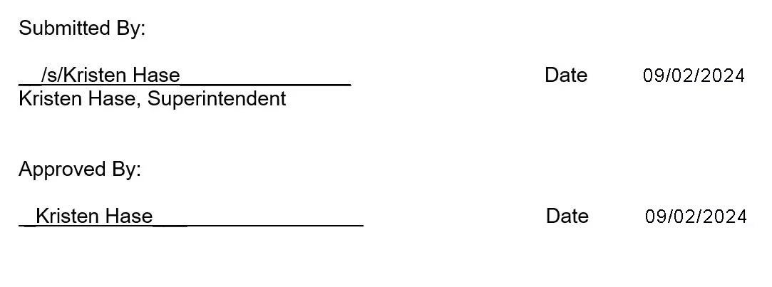 compendium header 2024 with park superintendent's name