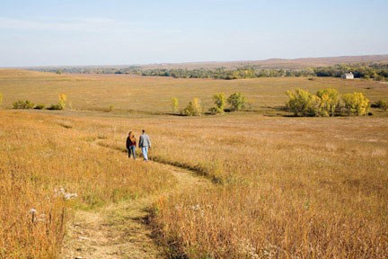 hikers on one of the many trails