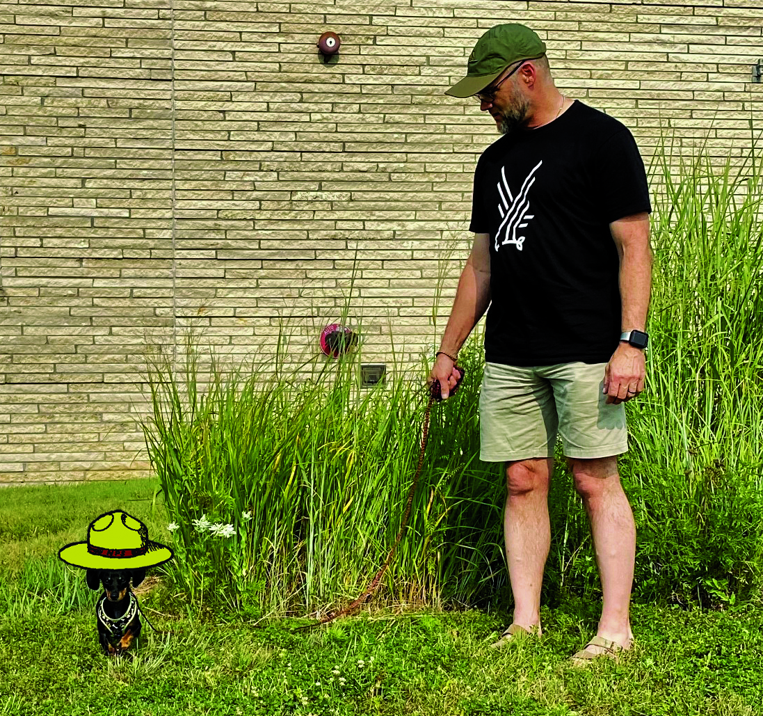 Rosie the Bark Ranger at Tallgrass Prairie National Preserve