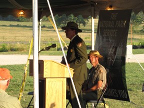 Special speakers at the new visitor center dedication