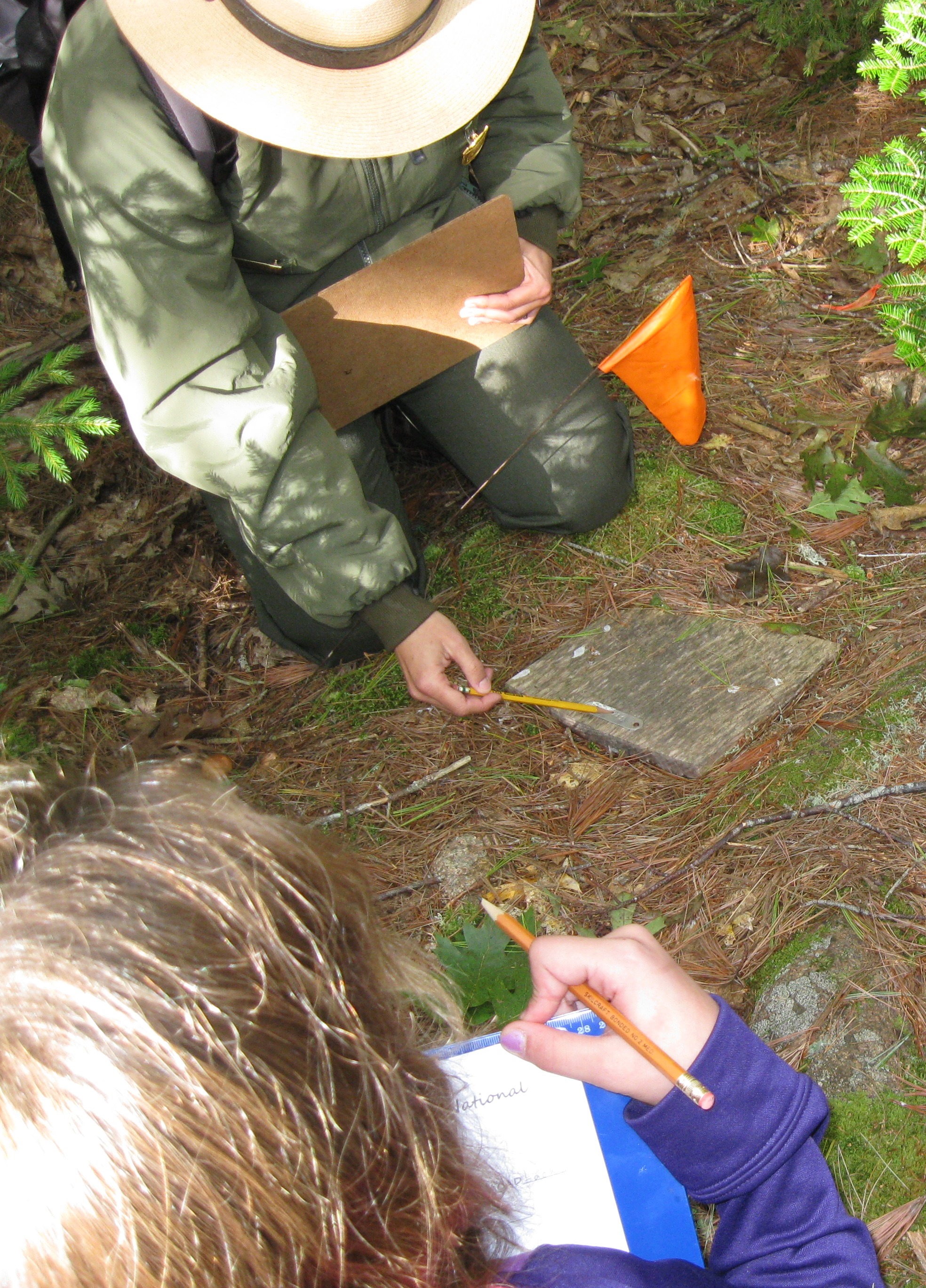 Ranger lifting wooden square