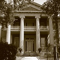 two-story house with columns