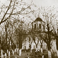 courthouse behind trees