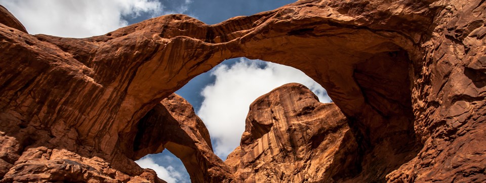 Double Arch Two massive soaring arches that are joined at one end